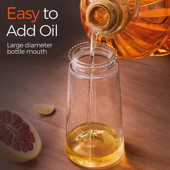 16oz/470ml Glass Olive Oil Sprayer for Cooking with Stickers