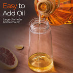 16oz/470ml Glass Olive Oil Sprayer for Cooking with Stickers